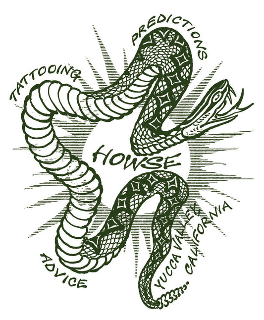 Desert Sage Rattlesnake Tattoo Art Tee